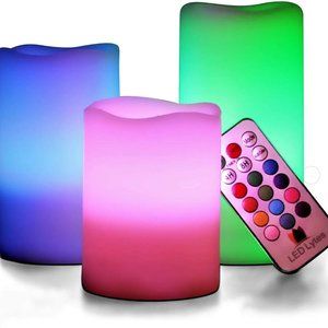 LED Lytes Multi Colored Flameless Candles